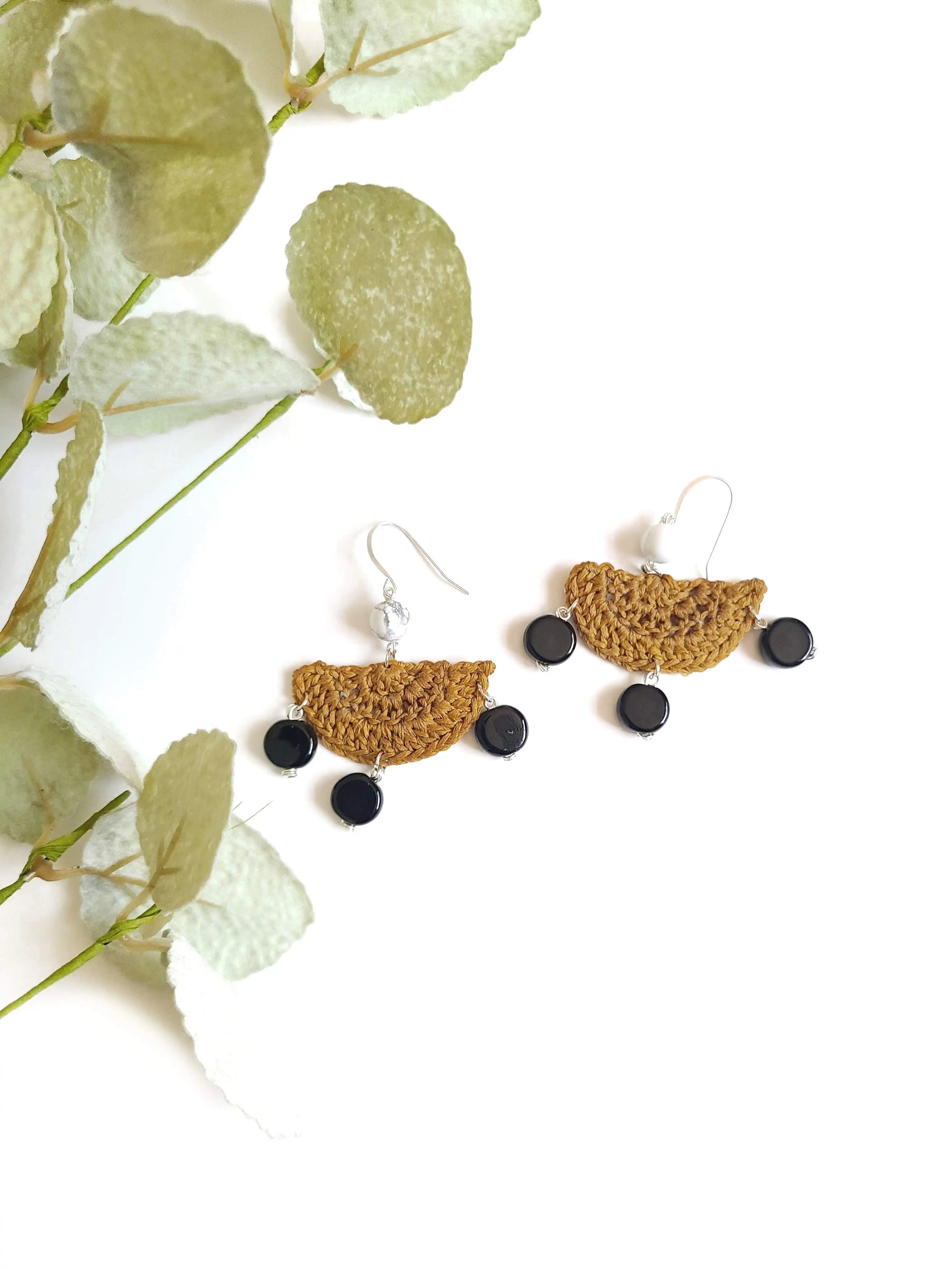 Half Circle Dangle Earrings-2