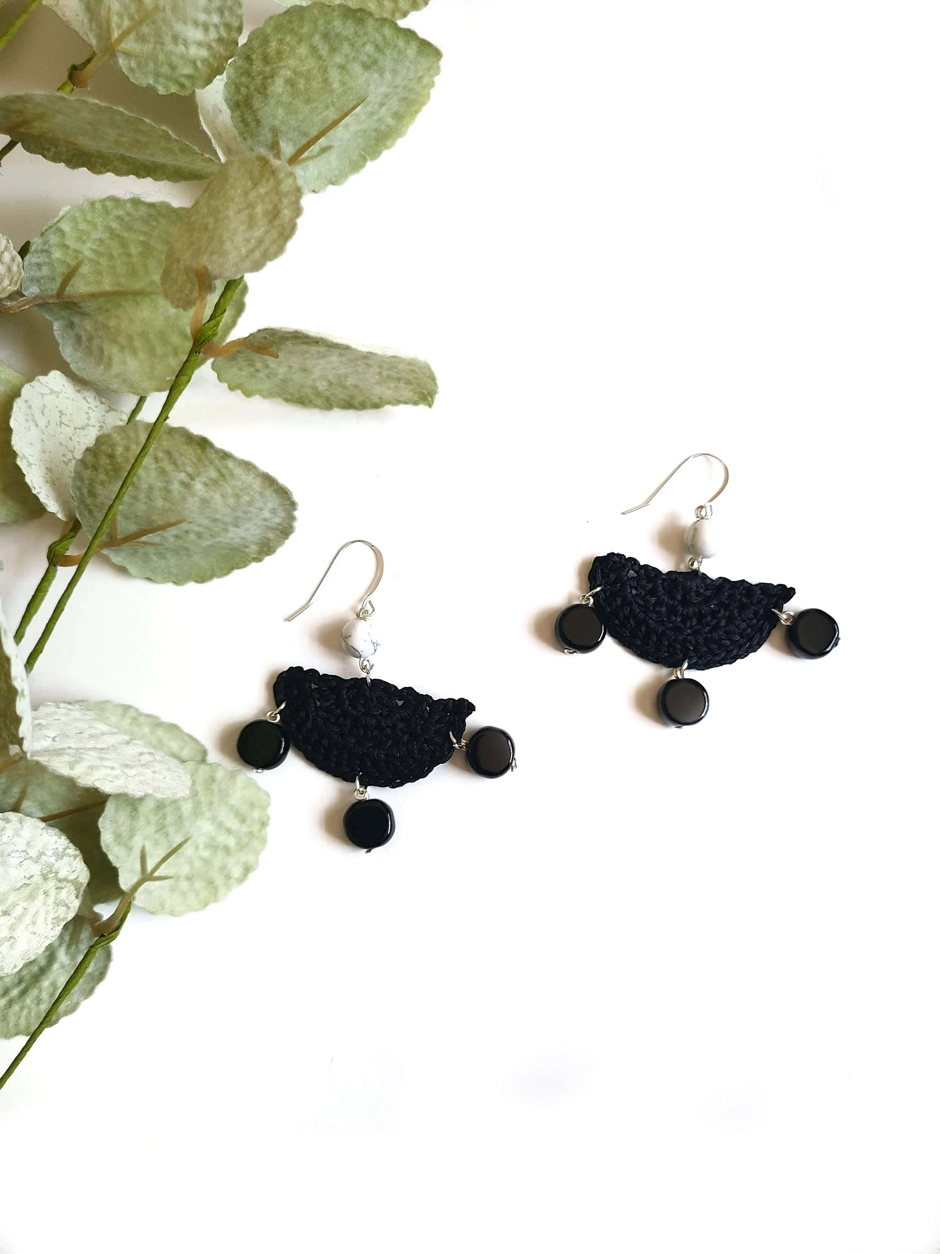 Half Circle Dangle Earrings-3