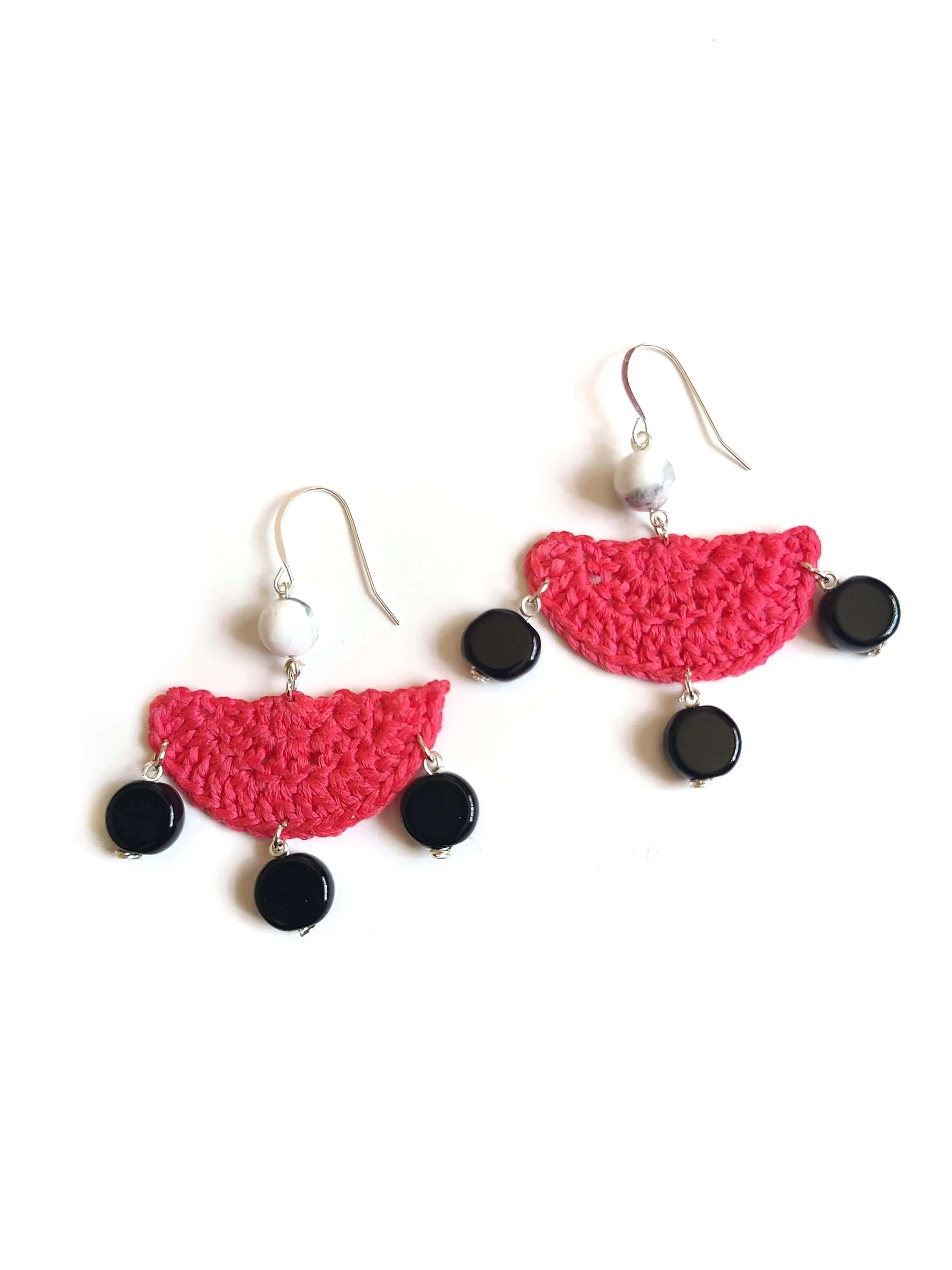 Half Circle Dangle Earrings-4