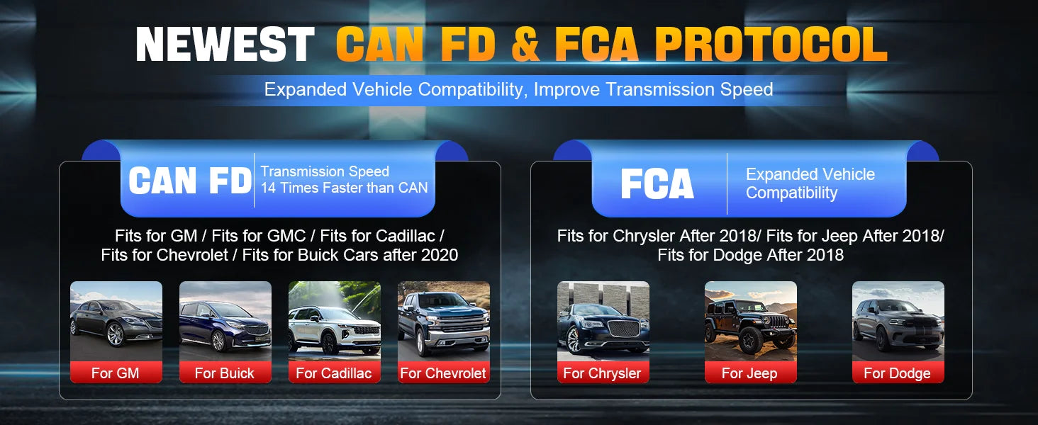 XTOOL D5S Car Diagnostic Tool Automatic OBD2 Scanner 16 Reset Functions with CANFD FCA Protocol Lifetime Free Update