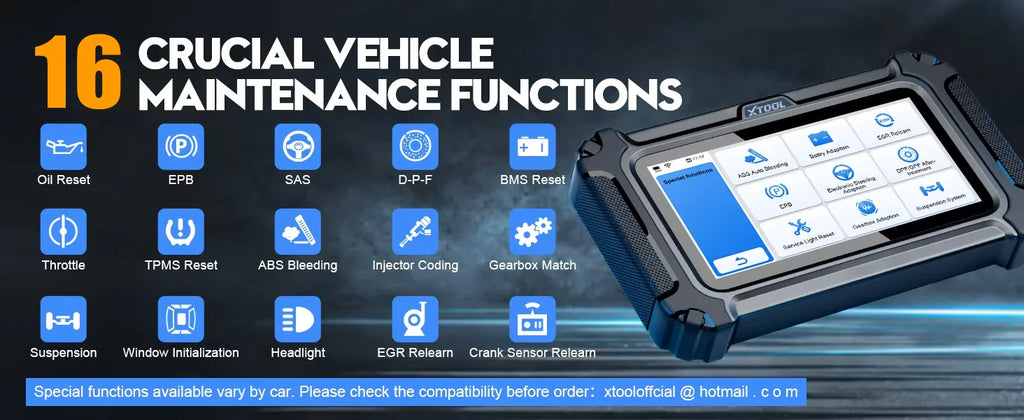 XTOOL D5S Car Diagnostic Tool Automatic OBD2 Scanner 16 Reset Functions with CANFD FCA Protocol Lifetime Free Update