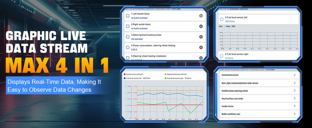 XTOOL D5S Car Diagnostic Tool Automatic OBD2 Scanner 16 Reset Functions with CANFD FCA Protocol Lifetime Free Update