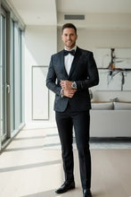 "Amsterdam" Peak Tuxedo Jacket-Slim Fit Formal Blazer