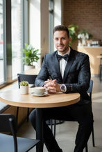 "Amsterdam" Peak Tuxedo Jacket-Slim Fit Formal Blazer