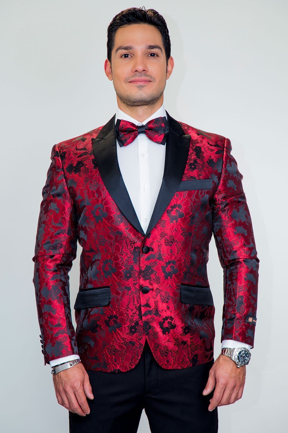 "Amsterdam" Peak Tuxedo Jacket-Slim Fit Formal Blazer