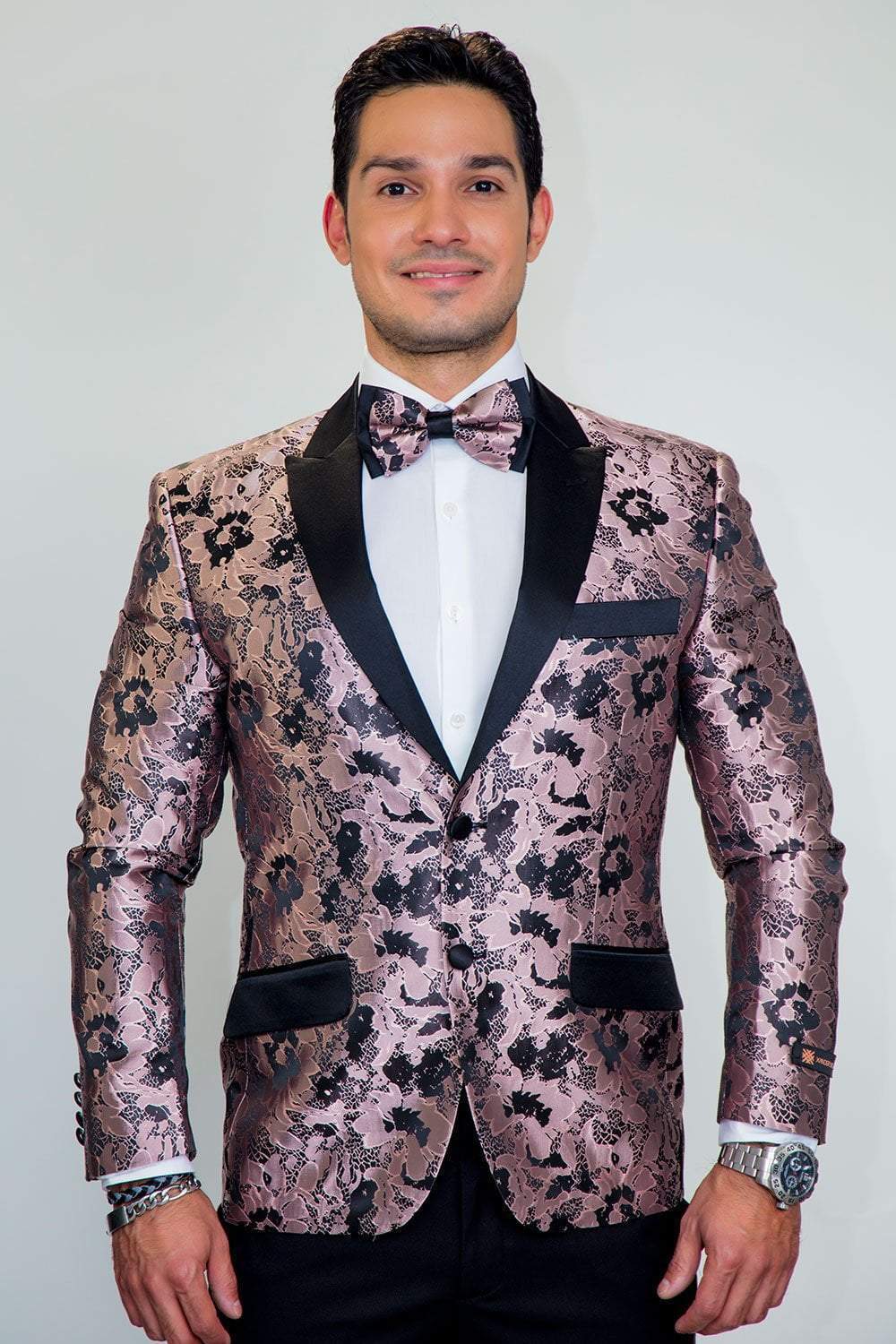 "Amsterdam" Peak Tuxedo Jacket-Slim Fit Formal Blazer