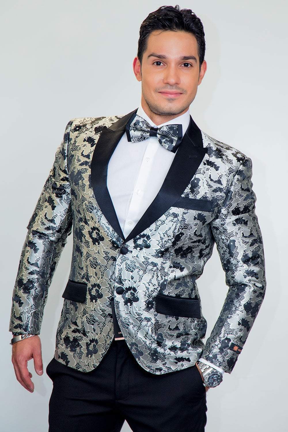 "Amsterdam" Peak Tuxedo Jacket-Slim Fit Formal Blazer